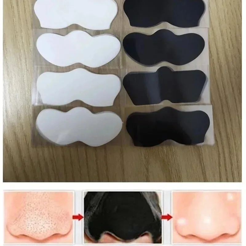 4-24pcs Bamboo Charcoal Tearing Nasal Mask Quickly Remove Blackheads Nasal Strips Shrink Cleansing Pore Nose Cleansing Patch - Image 6